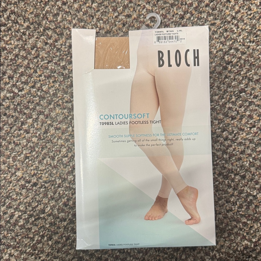 Bloch ADULT contour, soft ladies, footless tights (BTAN) - Picture 3 of 7